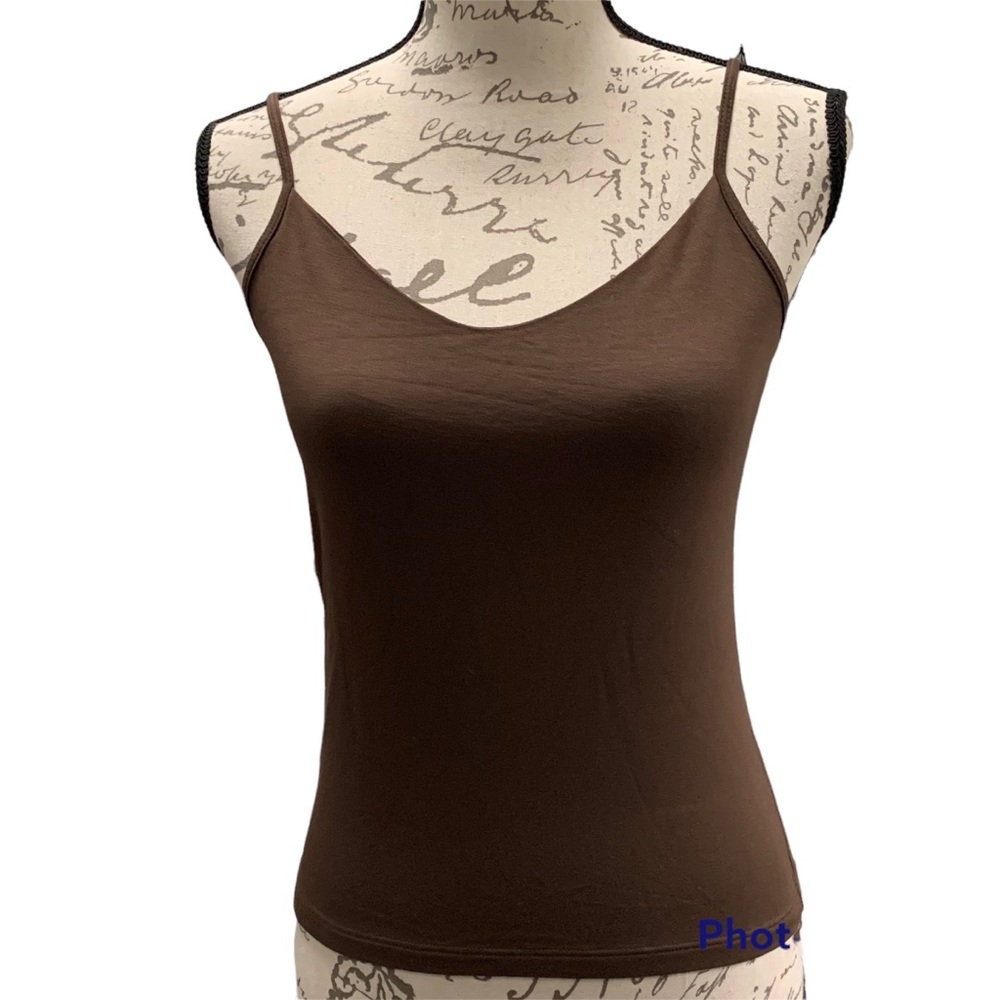 Banana Republic Brown Stretch Tank Top size Small